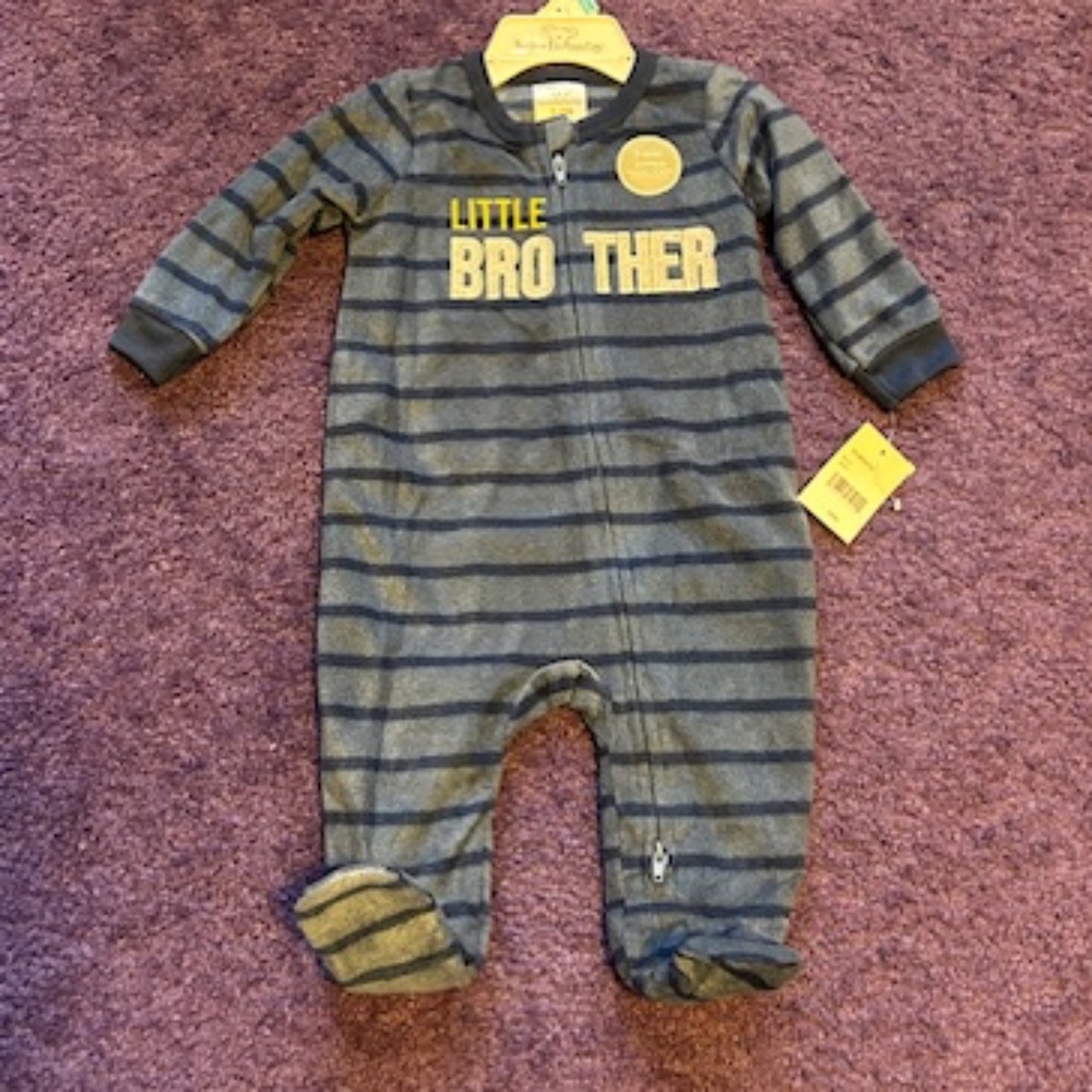 Koalababy Little Brother footed Onesie - 3-6 Month - NWT